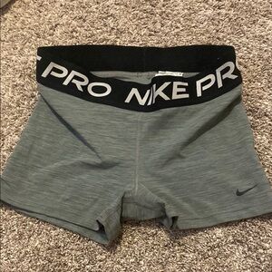 Nike Gray and Black Athletic Shorts